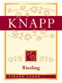 Knapp Vineyards Riesling 2013 Front Label