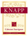 Knapp Vineyards Cabernet Sauvignon 2013 Front Label