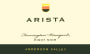 Arista Winery Ferrington Pinot Noir 2012 Front Label