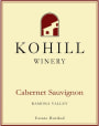 Kohill Winery Cabernet Sauvignon 2012 Front Label