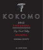 Kokomo Zinfandel 2012 Front Label