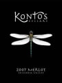 Kontos Cellars Merlot 2007 Front Label