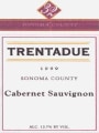 Trentadue Cabernet Sauvignon 1999 Front Label