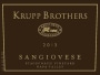 Krupp Brothers Estates Stagecoach Vineyard Sangiovese 2013 Front Label