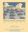 Peachy Canyon Merlot 2001 Front Label