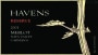 Havens Reserve Merlot 2001 Front Label