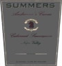 Summers Estate Andriana's Cuvee Cabernet Sauvignon 2002 Front Label