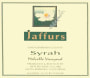 Jaffurs Melville Vineyard Syrah 2003 Front Label