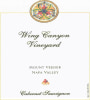Wing Canyon Mount Veeder Cabernet Sauvignon 2003 Front Label