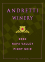 Andretti Pinot Noir 2004 Front Label