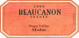 Beaucanon Estate Merlot 2004 Front Label