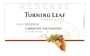 Turning Leaf California Reserve Cabernet Sauvignon 2004 Front Label