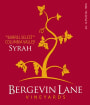 Bergevin Lane Barrel Select Reserve Syrah 2005 Front Label