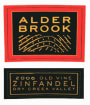Alderbrook Winery Old Vine Zinfandel 2006 Front Label