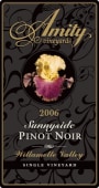 Amity Sunnyside Pinot Noir 2006 Front Label