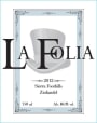 La Folia Zinfandel 2012 Front Label