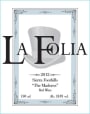 La Folia The Madness Red 2012 Front Label