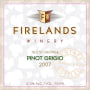 Firelands Pinot Grigio 2007 Front Label