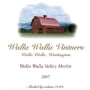 Walla Walla Vintners Merlot 2007 Front Label