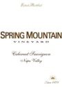 Spring Mountain Vineyard Cabernet Sauvignon 2007 Front Label
