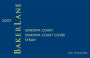 Baker Lane Sonoma Coast Cuvee Syrah 2007 Front Label