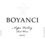BOYANCI Red 2007 Front Label