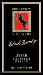 Bridgeview Black Beauty Syrah 2008 Front Label