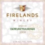 Firelands American Gewurztraminer 2008 Front Label