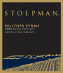 Stolpman Vineyards Hilltops Syrah 2008 Front Label
