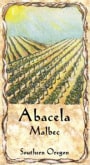 Abacela Malbec 2008 Front Label