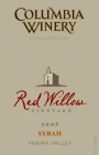Columbia Winery Red Willow Vineyard Syrah 2008 Front Label
