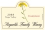 Reynolds Family Winery Chardonnay 2008 Front Label