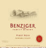 Benziger Pinot Noir 2008 Front Label