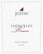 Justin Isosceles Reserve 2009 Front Label