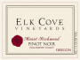 Elk Cove Mount Richmond Pinot Noir 2009 Front Label
