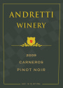 Andretti Pinot Noir 2009 Front Label