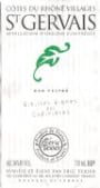 Eric Texier St. Gervais des Cadinieres Cotes du Rhone 2000 Front Label