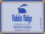 Rabbit Ridge CA Barrel Cuvee Zinfandel 2009 Front Label