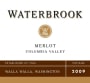 Waterbrook Merlot 2009 Front Label
