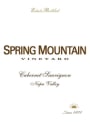 Spring Mountain Vineyard Cabernet Sauvignon 2009 Front Label