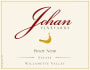 Johan Vineyards Estate Pinot Noir 2009 Front Label