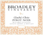 Broadley Claudia's Choice Pinot Noir 2009 Front Label