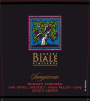 Robert Biale Vineyards Nonna's Vineyard Sangiovese 2009 Front Label