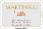 Martinelli Moonshine Ranch Pinot Noir 2009 Front Label