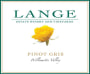 Lange Winery Classique Pinot Gris 2010 Front Label