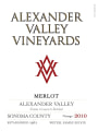 Alexander Valley Vineyards Merlot 2010 Front Label