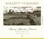 Barnett Vineyards Merlot 2010 Front Label