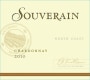 Chateau Souverain North Coast Chardonnay 2010 Front Label