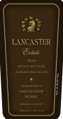 Lancaster Samantha's Sauvignon Blanc 2010 Front Label