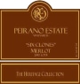 Peirano Estate Six Clones Merlot 2010 Front Label